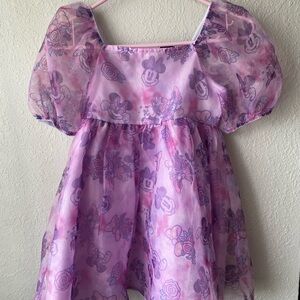 Disney Minnie Mouse Purple and Pink Dress